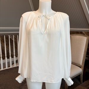 Abercrombie & Fitch Long-Sleeve Tie-Front Blouse